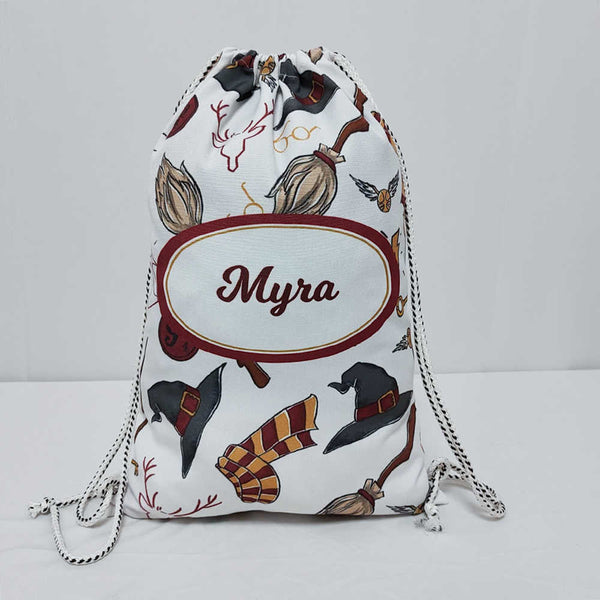 Personalised Printed Kids Drawstring Bag